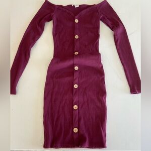 off-shoulder mini dress